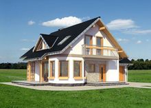 Архитектурный проект небольшого дома с площадью 150 m²