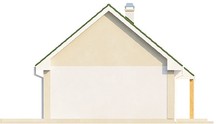 Проект дома с двускатной крышей и помещением для мансарды