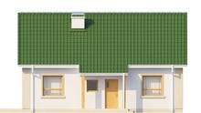 Проект дома с двускатной крышей и помещением для мансарды
