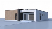 План современного жилого дома на 148 кв. м в стиле минимализма