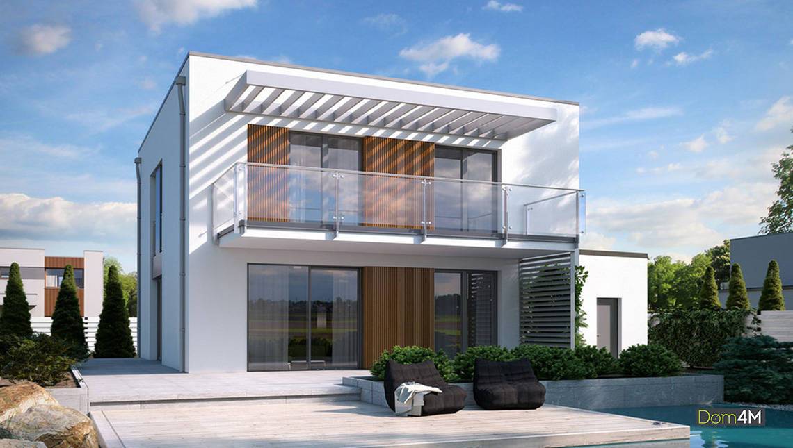 Варианты оформления дизайна двухэтажного дома с балконом и террасой