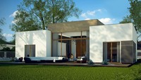 Проект современного дома с просторной гостиной