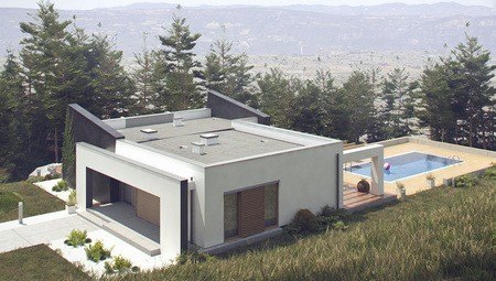 Проект дома в современном дизайне