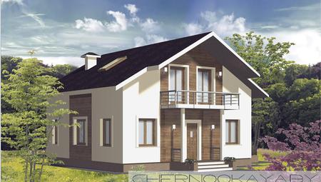 Архитектурный проект загородного дома 130 m²