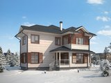 Архитектурный проект простого классического жилого дома