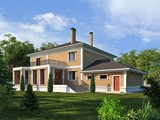 Архитектурный проект красивого дома для большой семьи