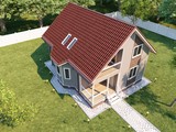 Архитектурный готовый проект небольшого загородного стильного домика