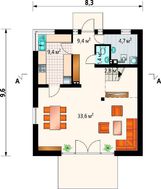 Компактный дом со строгим внешним видом