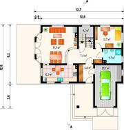Симпатичный двухэтажный коттедж в английском стиле