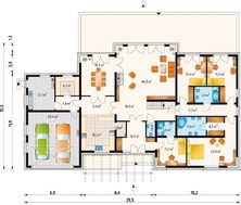 Роскошный загородный особняк в современном стиле 15 на 25 м
