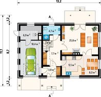 Уютный загородный дом с площадью 180 m²