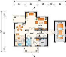 Оригинальная усадьба с балконом и лаконичным дизайном