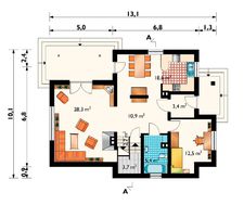 Проект стильного загородного особняка с верандой