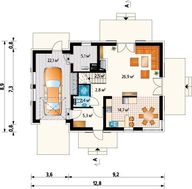 Проект загородной усадьбы с четырьмя спальнями и гаражом
