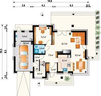 Архитектурный проект большой загородной виллы с шестью комфортабельными комнатами