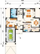 Комфортабельный коттедж с гаражом и шестью комнатами