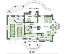 Просторный и комфортабельный загородный коттедж с шестью жилыми помещениями