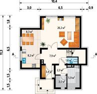 Компактный загородный особняк для небольшой семьи