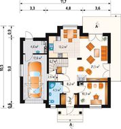 Великолепный проект компактного коттеджа 170 m²