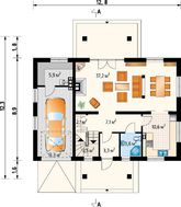 Великолепный проект дома с мансардой 12 на 12 м