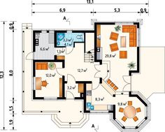 Небольшой дом с интересным дизайном
