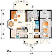 Шикарный жилой дом с колоннами