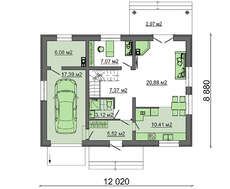 Современный коттедж с просторными спальнями