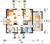 Двухэтажный загородный дом повышенной комфортности