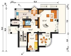 Интересный проект коттеджа для неровного участка