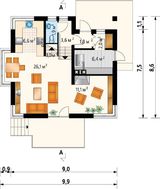 Красивый коттедж с кухней-студией