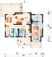 Проект уютного мансардного коттеджа с широкими балконами