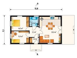 Милый двухэтажный дом с просторной верандой