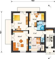Трехэтажный особняк с классическими балконами
