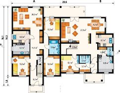 Проект великолепного особняка площадью 390 кв.м с девятью спальнями