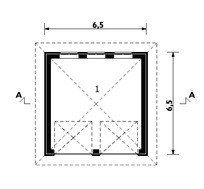 Архитектурный проект гаража на 2 машины