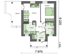 Гостевой домик 50 m²