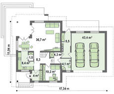 Комфортный дом с просторной мансардой