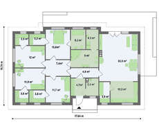 Классический одноэтажный дом