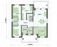 Проект для строительства дома с мансардой