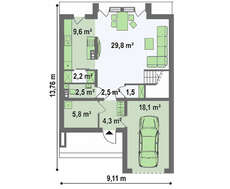 Коттедж с элементами кубизма в архитектуре