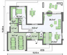 Небольшой современный представительский особняк