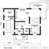 Приятного вида особняк с гаражом