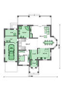 Проект жилого особняка с комфортабельными спальнями