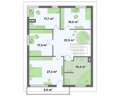 Проект двухэтажного дома с подвалом