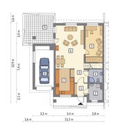 Стильный таунхаус с гаражом на 1 авто