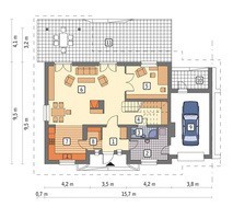 Изысканный таунхаус с большим балконом
