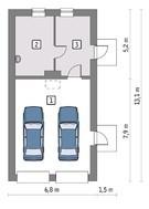 Кирпичный гараж на 2 машины