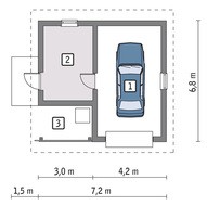 Красивый гараж на 1 авто