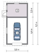 Гараж с жилой комнатой