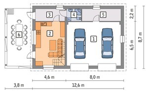 Большой гараж с жилыми апартаментами